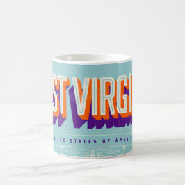 Caneca De Café AMOR da Virgínia Ocidental EUA