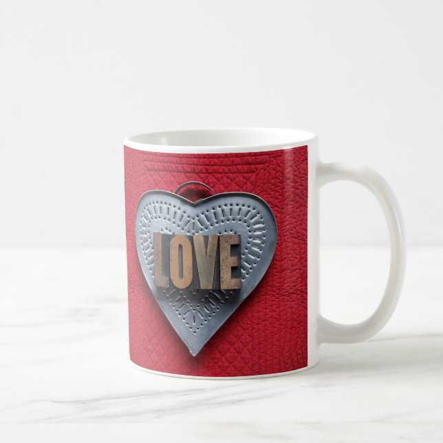 Caneca De Café Amor de coração fino (Direita)