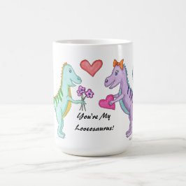 Caneca De Café Amor de Dinossauro