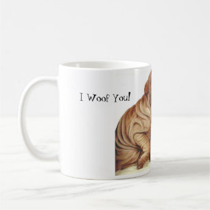 Caneca De Café Amor de filhote de cachorro bonito