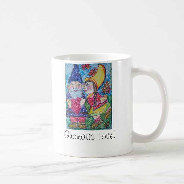 Caneca De Café Amor de Gnomatic! (Direita)