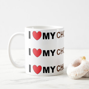 Caneca De Café amor de laboratório choc