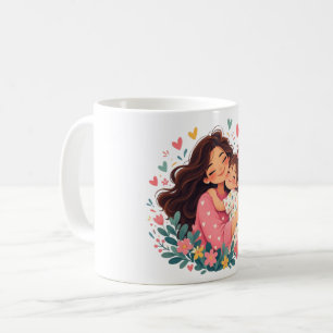 Caneca De Café Amor de Mãe e Filha