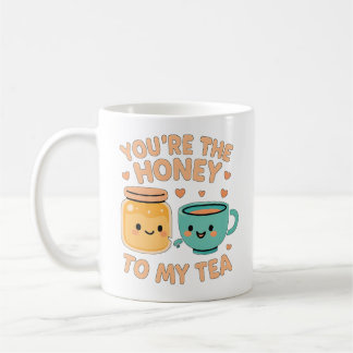 Caneca De Café Amor de Mel e Chá