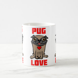 Caneca De Café Amor de Pug #2