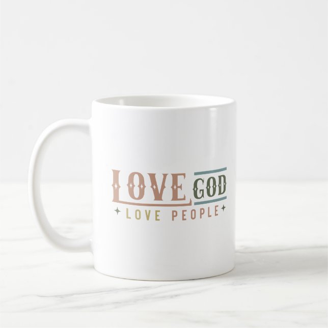 Caneca De Café Amor Deus ama pessoas (Esquerda)