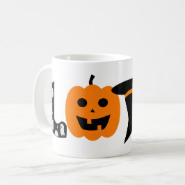 Caneca De Café amor divertido de halloween