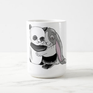 Caneca De Café Amor do coelho da panda