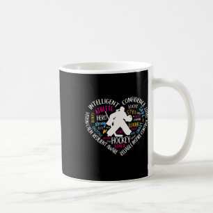 Caneca De Café Amor do Goleiro de Hóquei Feminino Coração Para Ad