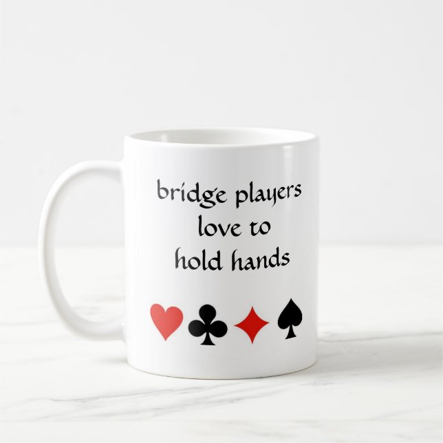 Caneca De Café Amor dos jogadores de ponte para guardarar as mãos (Esquerda)