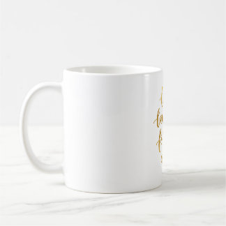 Caneca De Café Amor Dourado romântico, risos, para sempre