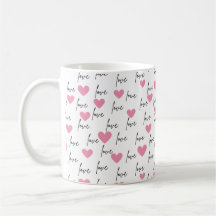 Amor e Corações Sweetheart Mug