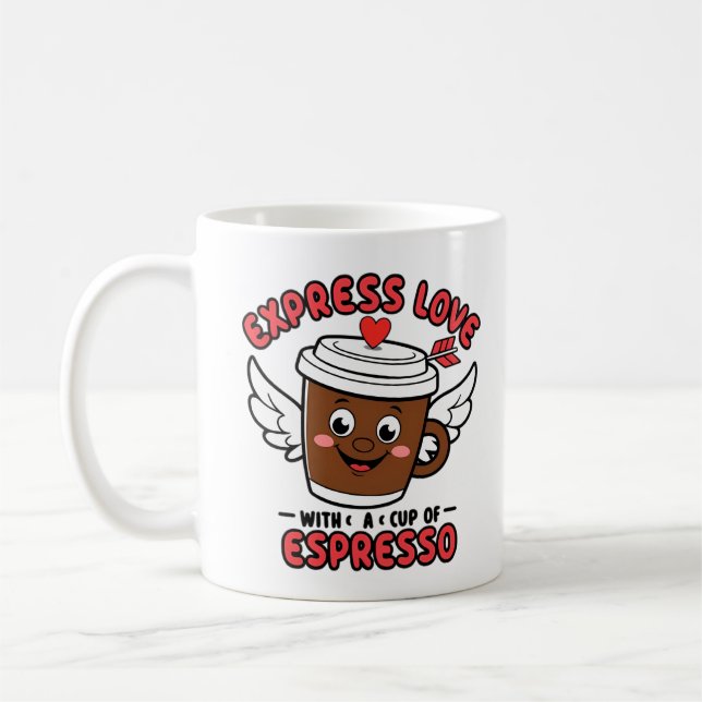 Caneca De Café Amor e expresso (Esquerda)