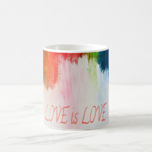 Caneca De Café Amor é Orgulho Arco-Íris LBGQT