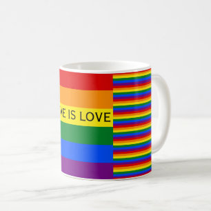 Caneca De Café Amor é Orgulho gay LGBT