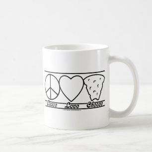 Caneca De Café Amor e queijo da paz