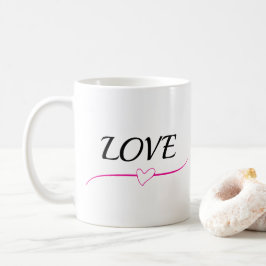Caneca De Café Amor em Cada Sip Trendy Design Coffee Mug