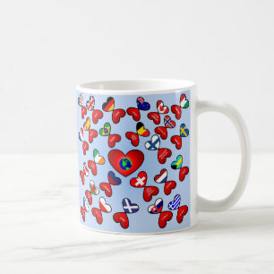 Caneca De Café Amor em diferentes línguas ao redor do mundo