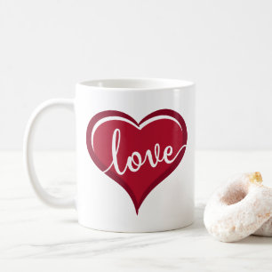 Caneca De Café amor em namorados do coração