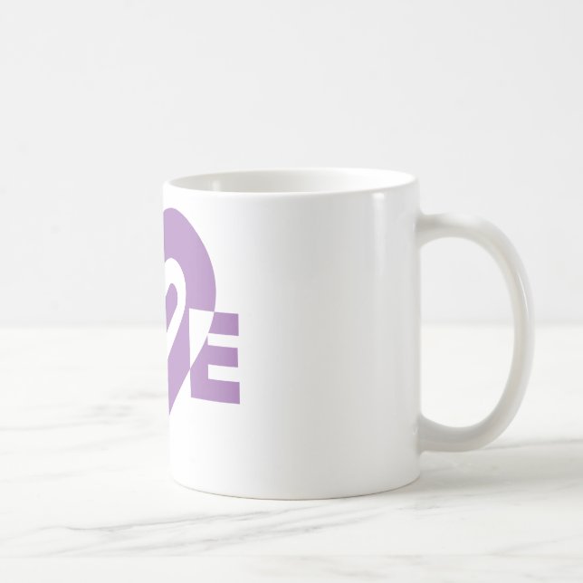 Caneca De Café Amor em Roxo (Direita)