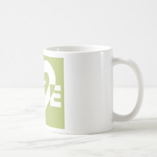Caneca De Café Amor em Sage Green
