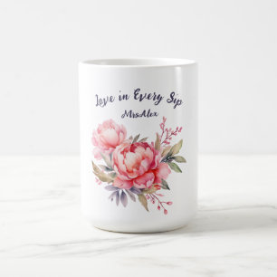 Caneca De Café Amor Em Todos Os Presentes De Casamento Por Aquare