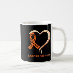 Caneca De Café Amor Esperança Suporte Leucemia Cancer Consciência