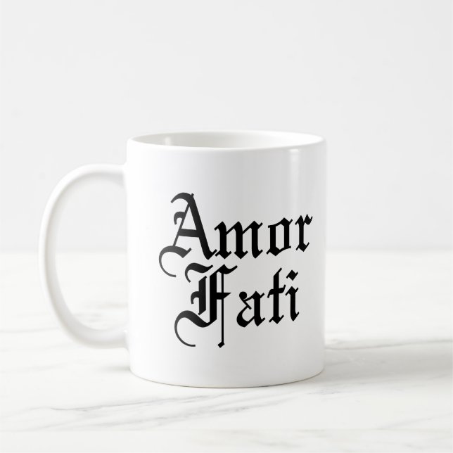 Caneca De Café Amor Fati - Amor Ao Destino (Esquerda)