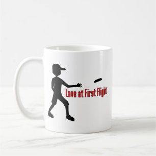Caneca De Café Amor final do Frisbee no primeiro vôo