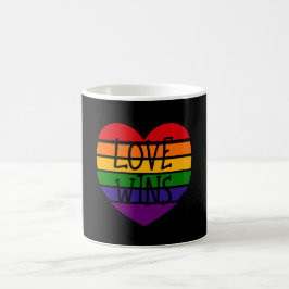 Caneca De Café Amor ganha o Rainbow Heart