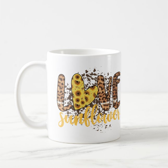 Caneca De Café Amor Girassol (Esquerda)