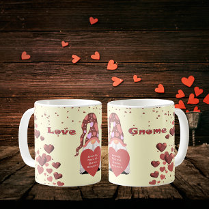 Caneca De Café Amor Gnome Happy Valentines Day
