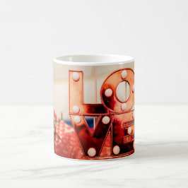 Caneca De Café AMOR (Grande Letra Vermelha)