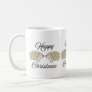 Caneca De Café Amor Hedghogs Natal