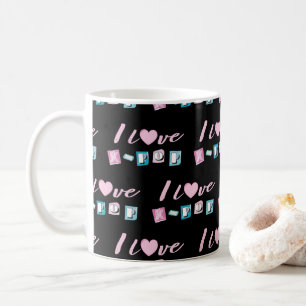 Caneca De Café amor K-pop música coreana fã black pink azul