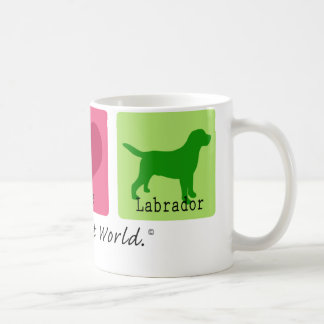 Caneca De Café Amor labrador retriever da paz