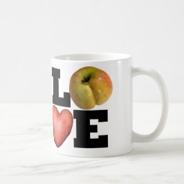Caneca De Café AMOR Maçã-de-batata-coração