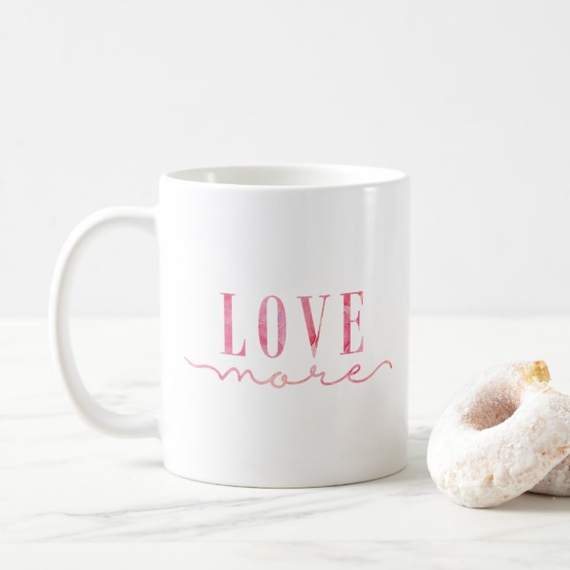 Caneca De Café Amor Mais Rosa (Com Donut)
