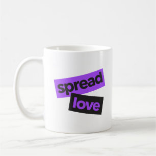 Caneca De Café Amor moderno, urbano, vibrante, gráfico moderno, e