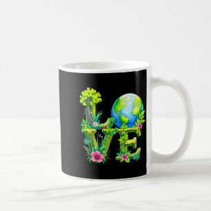 Caneca De Café Amor mundo dia da terra 2026 ambiental animal árvo