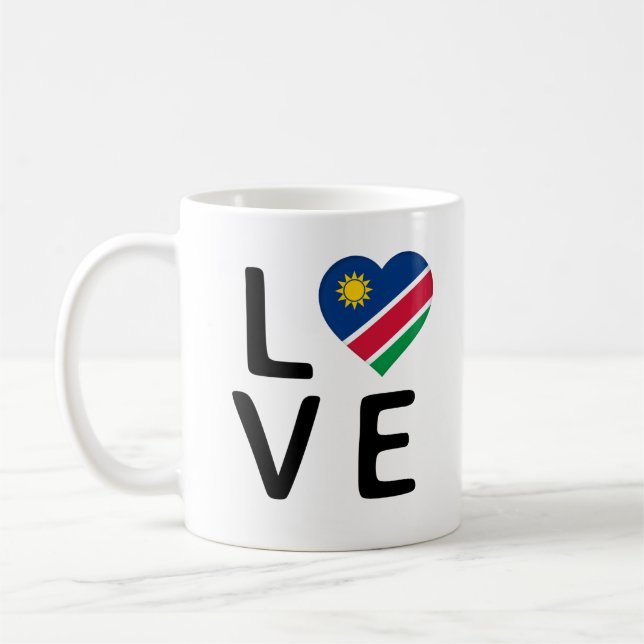 Caneca De Café Amor - Namíbia Flag (Esquerda)