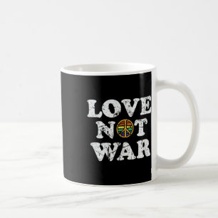 Caneca De Café Amor Não Guerra Pró Paz Contra Guerra Vintage se a