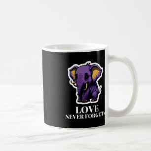 Caneca De Café Amor Nunca Esquece Elefante Para Meninas Alzheimer