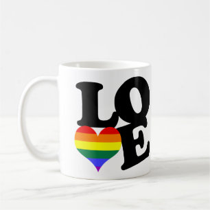 Caneca De Café Amor Orgulho do Arco-íris
