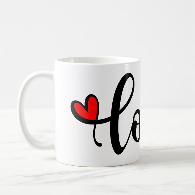 Caneca De Café AMOR para Dia de os namorados (Esquerda)