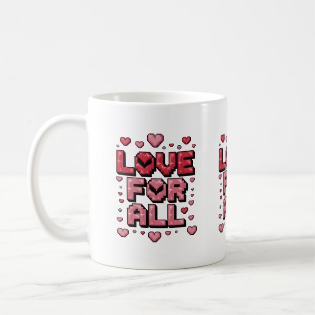 Caneca De Café Amor para Todos - Mug Inspiracional (Esquerda)
