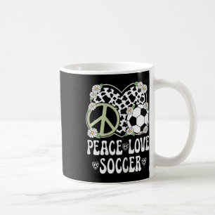Caneca De Café Amor Paz Futebol Amante Impressão Vaca Mulheres Me