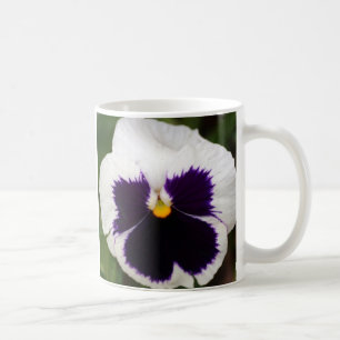 Caneca De Café Amor perfeito roxo & branco