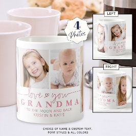 Caneca De Café AMOR Personalizado, SEU AVÓ 4 Fotografia Script