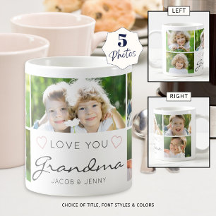 Caneca De Café AMOR Personalizado VOCÊ AVÓ VOCE - Foto manuscrita